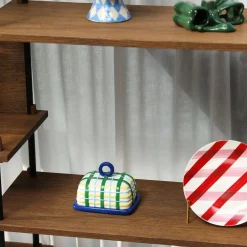 &Klevering - Botervloot ruit blauw