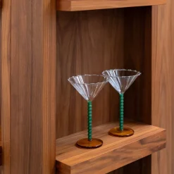 &Klevering - Coupe perle groen set van 2