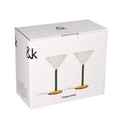 &Klevering - Coupe perle groen set van 2