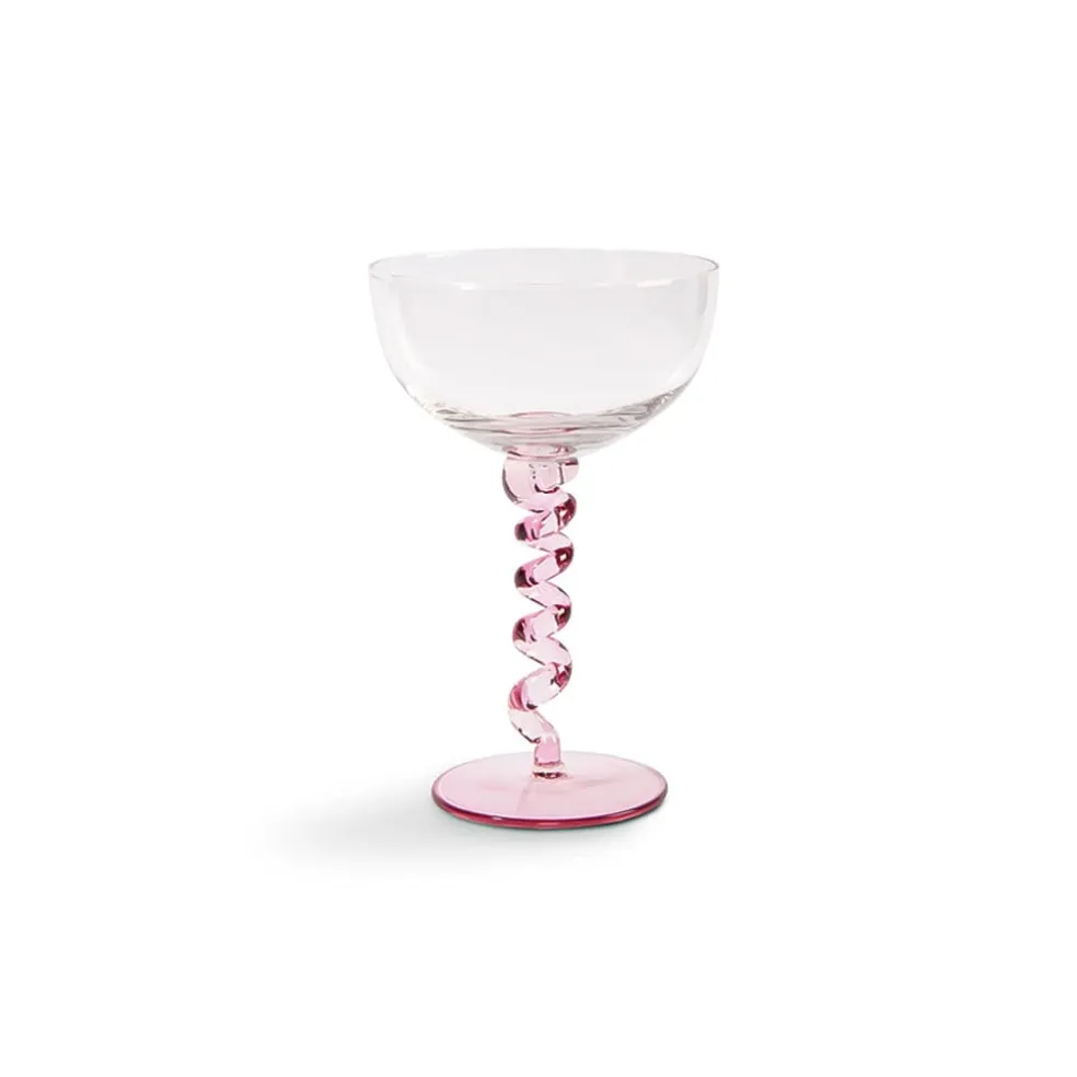 &Klevering - Coupe spiraal roze set van 2