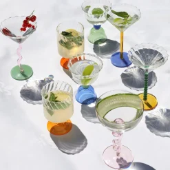 &Klevering - Coupe spiraal roze set van 2