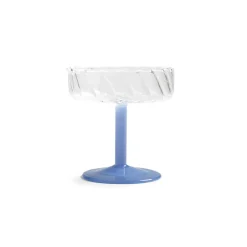 &Klevering - Coupe twirl blauw set van 2