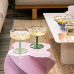 &Klevering - Coupe twirl donkergroen set van 2