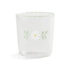 &Klevering - Glas flora wit set van 2