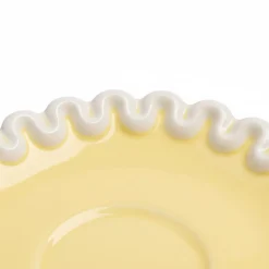 &Klevering - Kop en Schotel Whip - Geel - Set Van 2