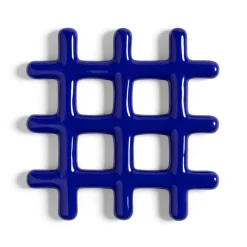 &Klevering - Onderzetter - Grid - Blauw