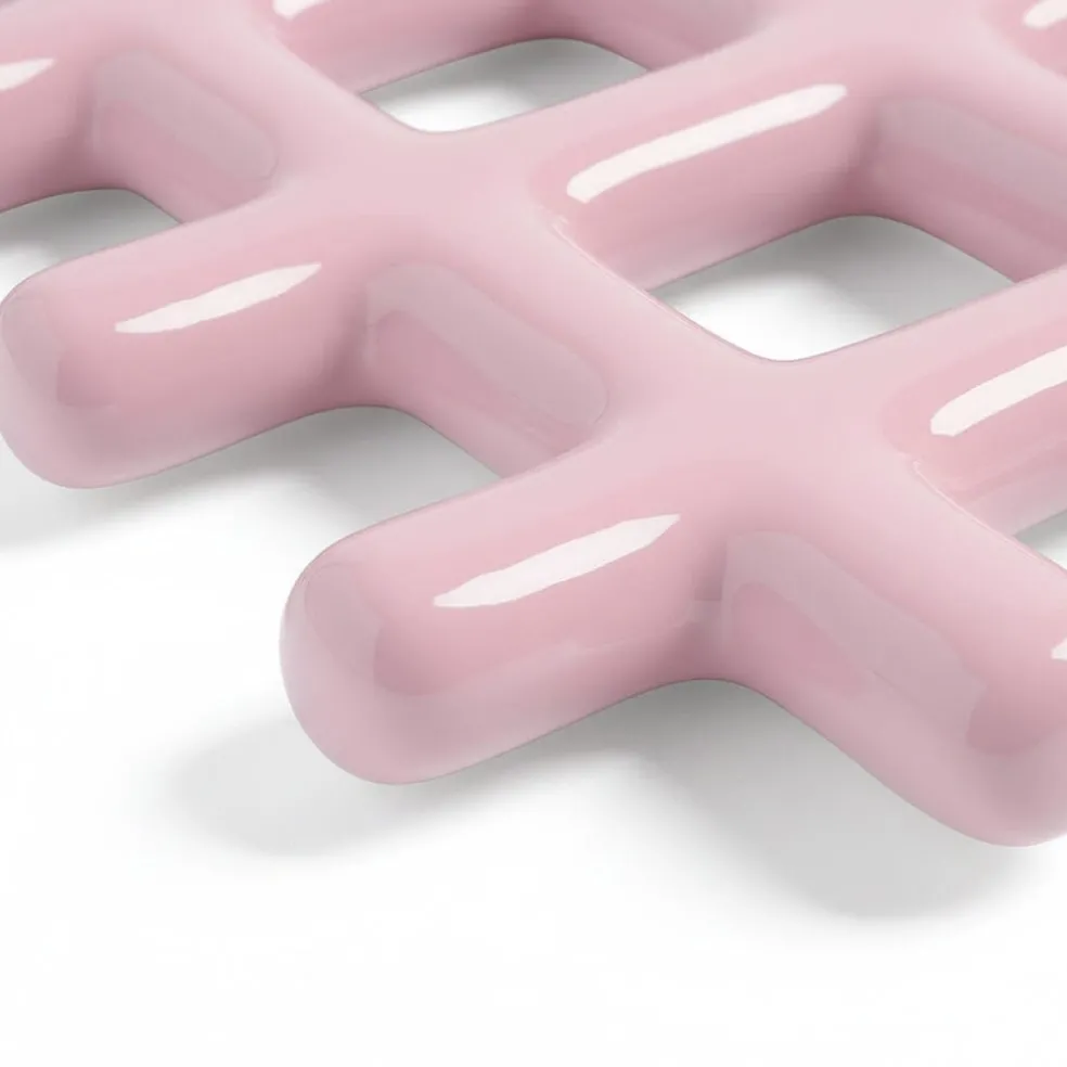 &Klevering - Onderzetter - Grid - Roze