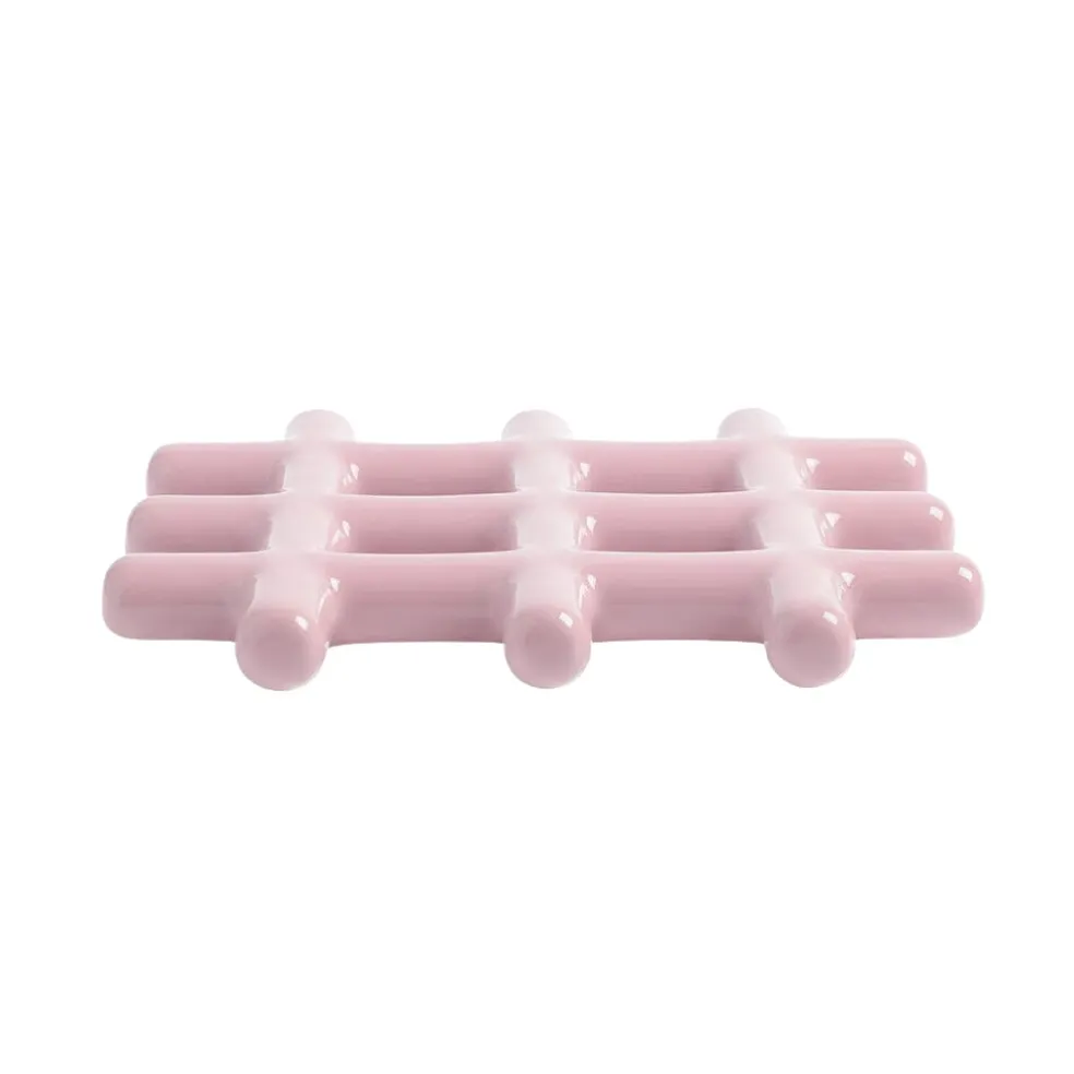 &Klevering - Onderzetter - Grid - Roze