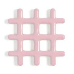 &Klevering - Onderzetter - Grid - Roze