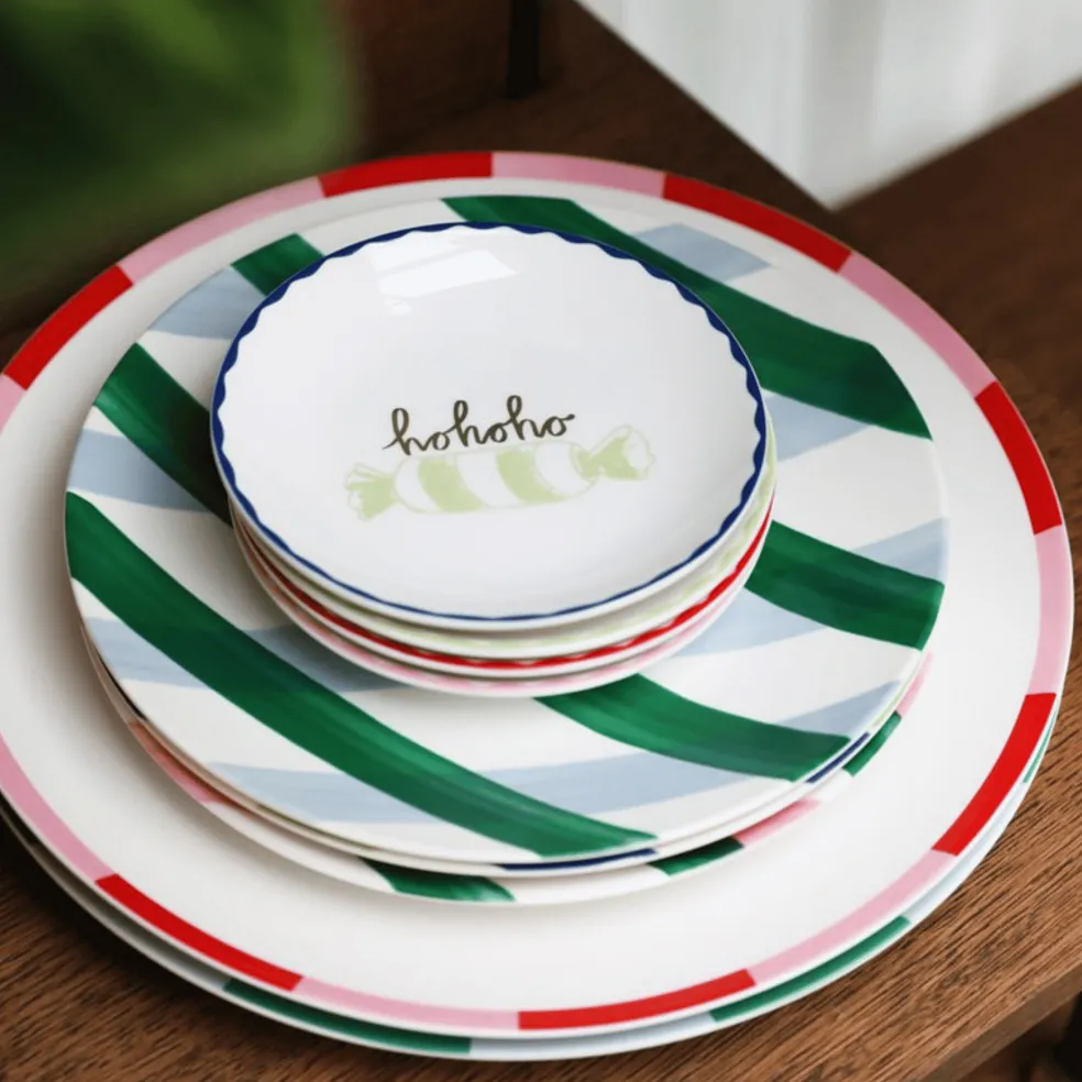 &Klevering - Ontbijtborden Bliss - Set van 4