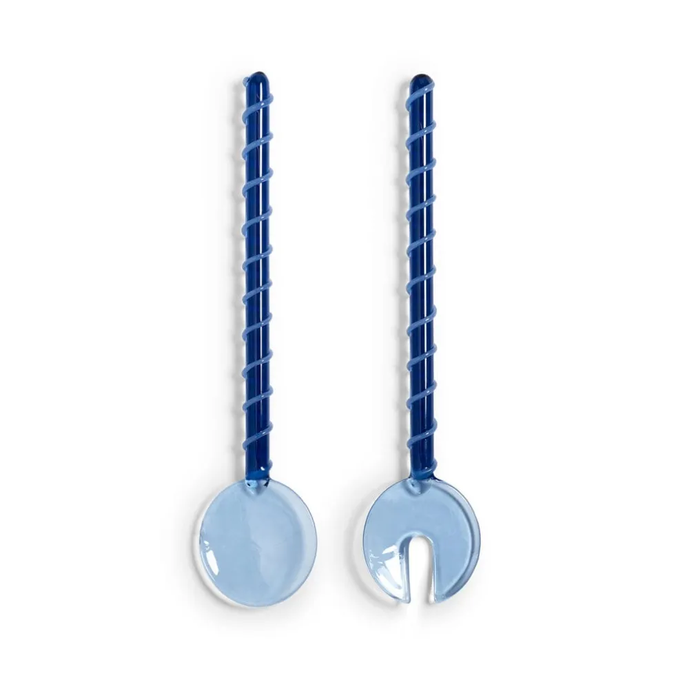 &Klevering - Saladebestek sling blauw