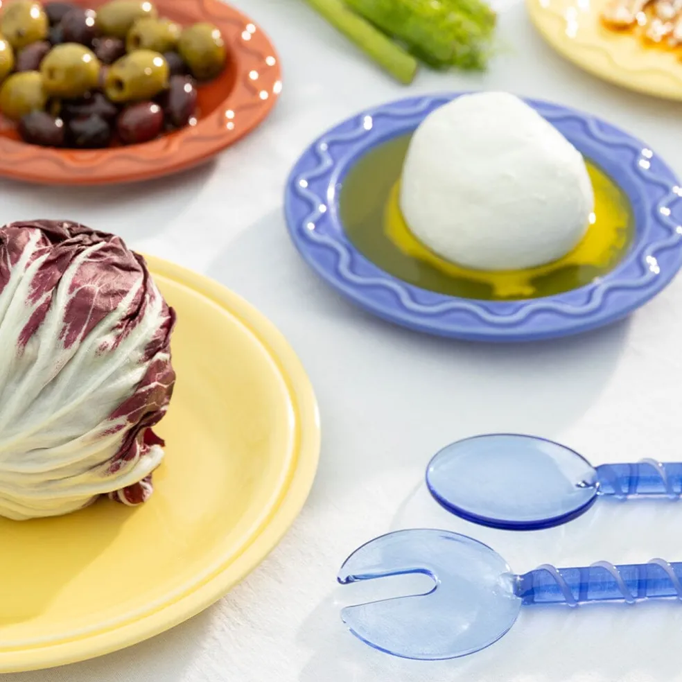 &Klevering - Saladebestek sling blauw