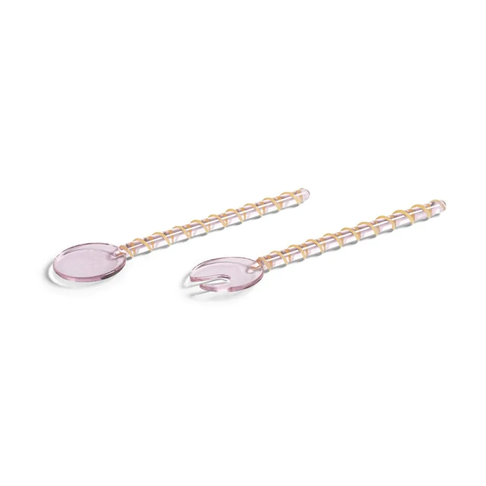 &Klevering - Saladebestek Sling - Roze