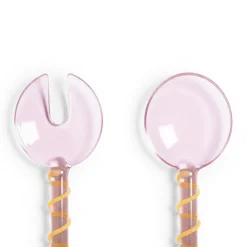 &Klevering - Saladebestek Sling - Roze