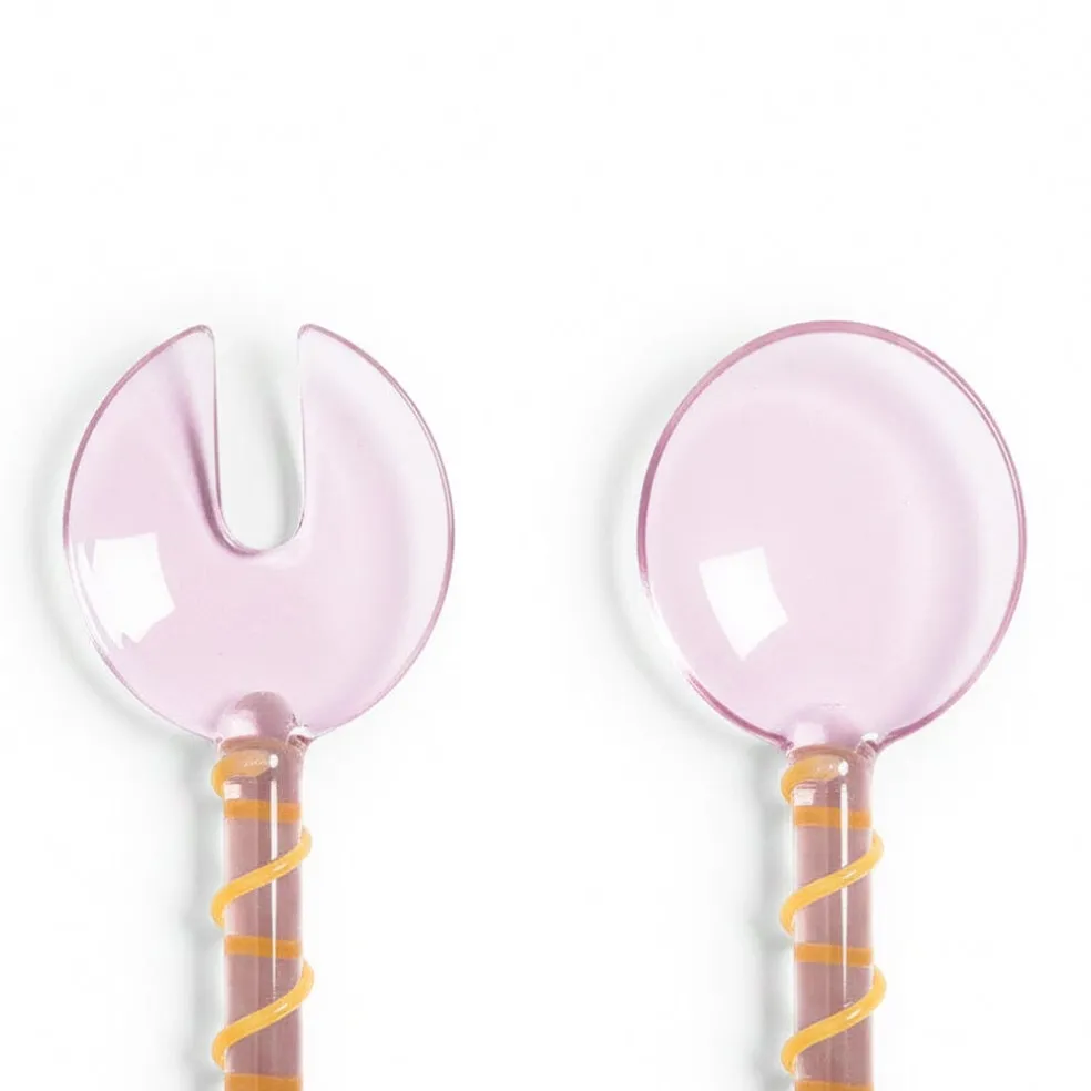 &Klevering - Saladebestek Sling - Roze