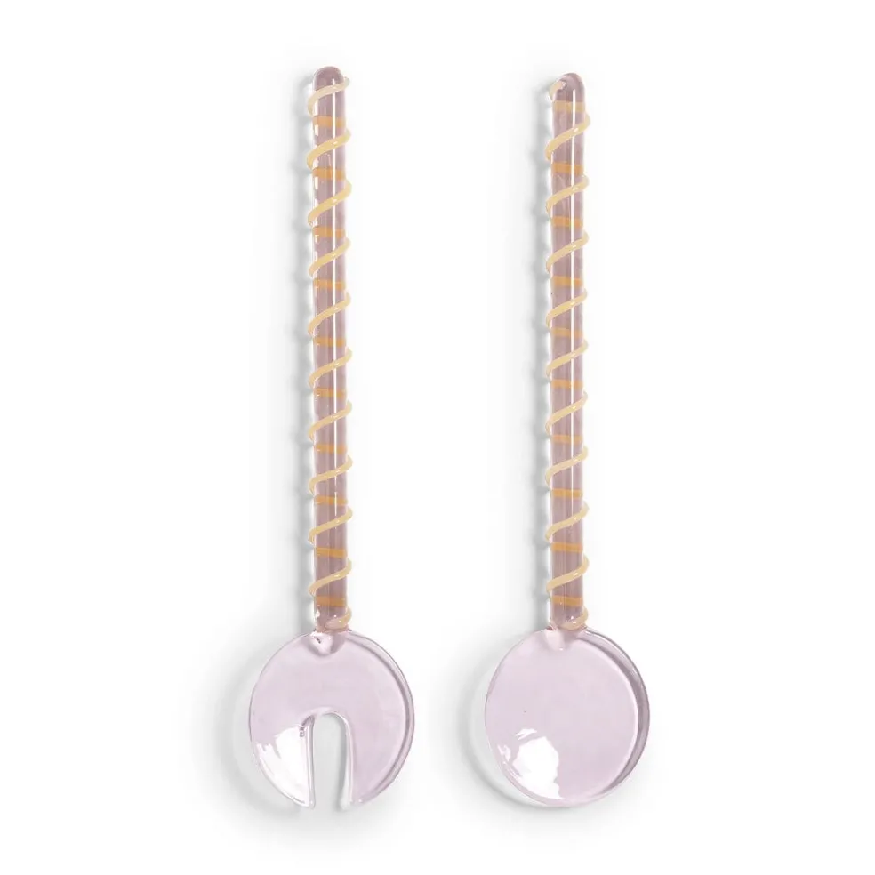 &Klevering - Saladebestek Sling - Roze