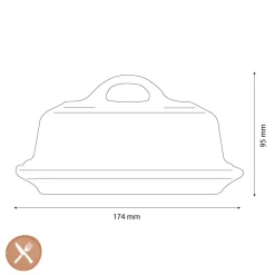 Le Creuset - Botervloot Bleu Riviera 17cm