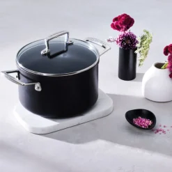 Le Creuset - Braadpan met anti-aanbaklaag en glazen deksel