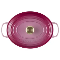 Le Creuset - Braadpan Ovaal in Geëmailleerd Gietijzer - Berry - 31 cm
