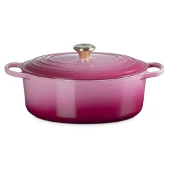 Le Creuset - Braadpan Ovaal in Geëmailleerd Gietijzer - Berry - 31 cm