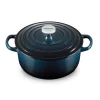 Le Creuset - Braadpan Rond in Geëmailleerd Gietijzer - Nuit - 24 cm