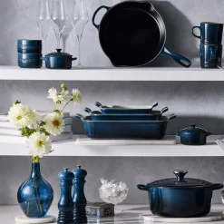 Le Creuset - Braadpan Rond in Geëmailleerd Gietijzer - Nuit - 28 cm