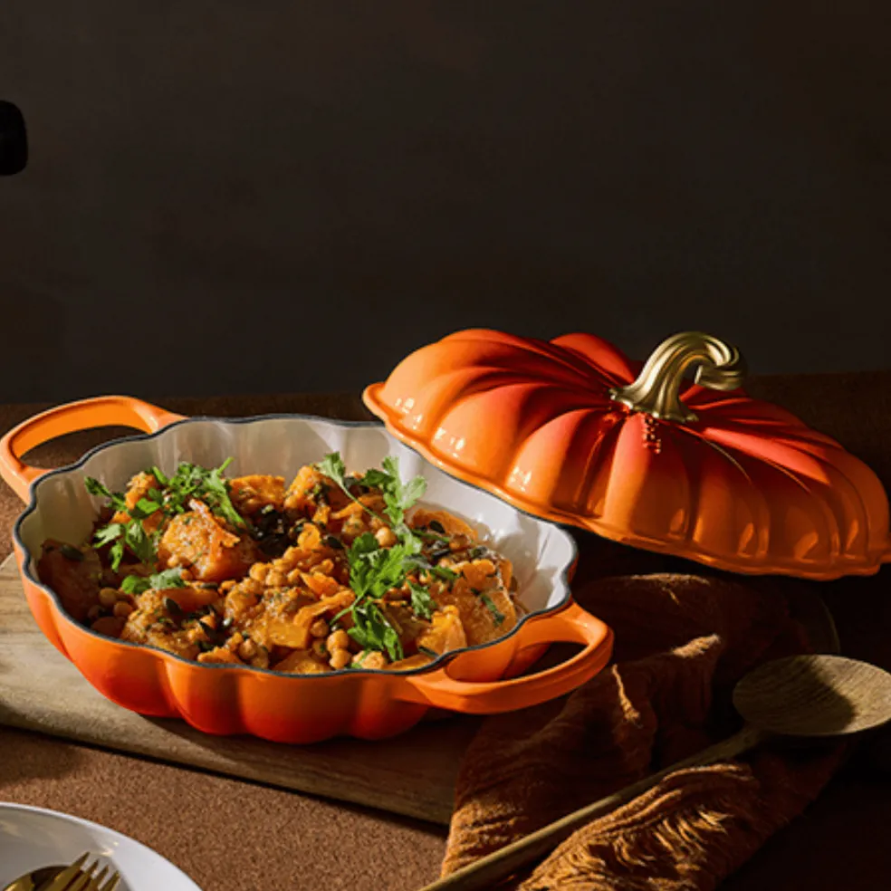 Le Creuset - Campagnard Pompoen Oranjerood 28 cm