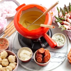 Le Creuset - Fondueset, ook voor kaas Kersenrood 20cm 2l