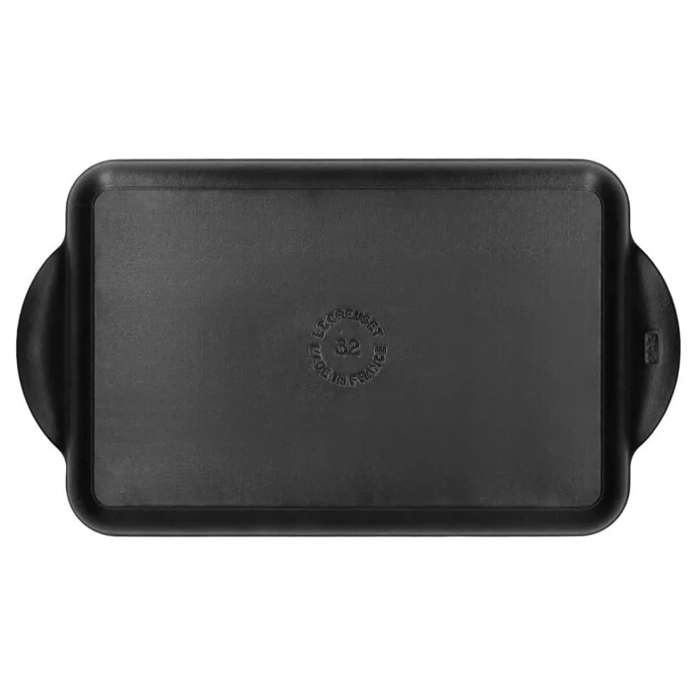 Le Creuset - Grillplaat Signature rechthoekig Mat Zwart 32cm