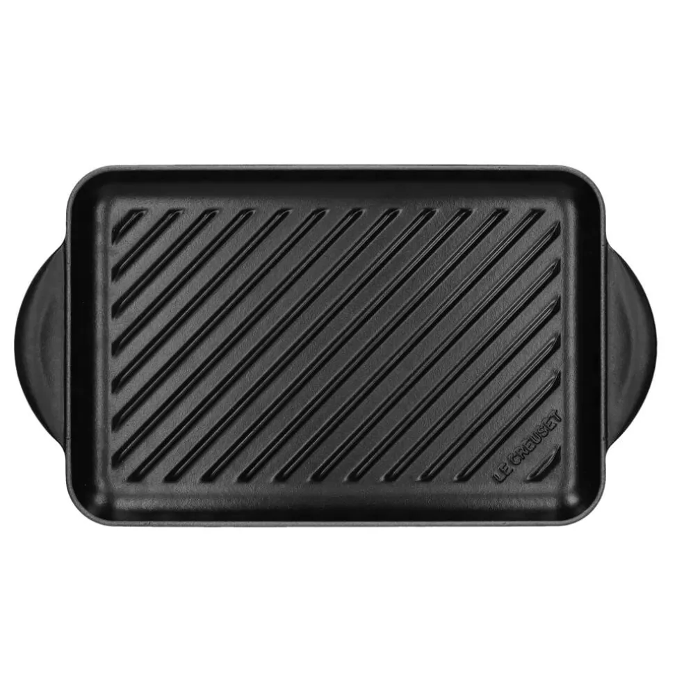 Le Creuset - Grillplaat Signature rechthoekig Mat Zwart 32cm