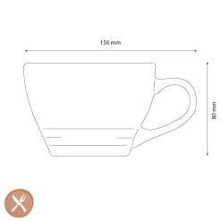 Le Creuset - Grote Cappuccino Mok Bleu Riviera 0,4l