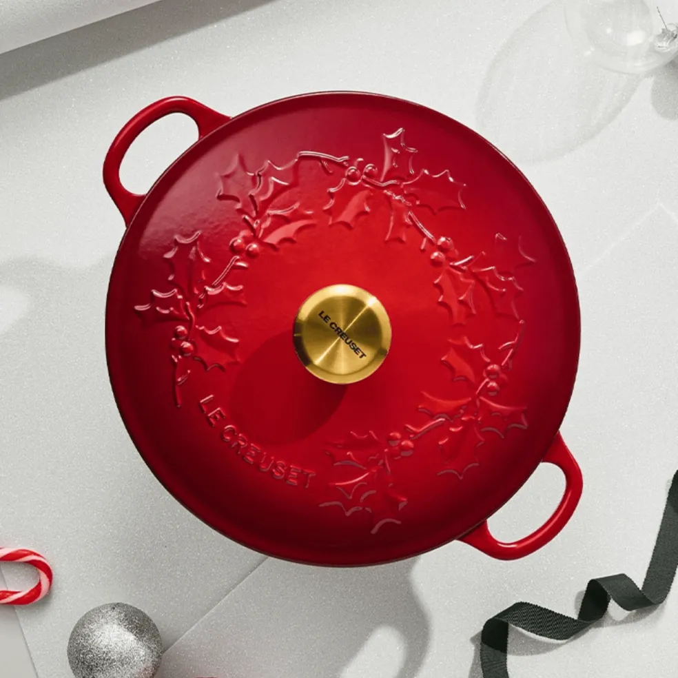 Le Creuset - Marmite Holly Kersenrood 26 cm 4,1 L