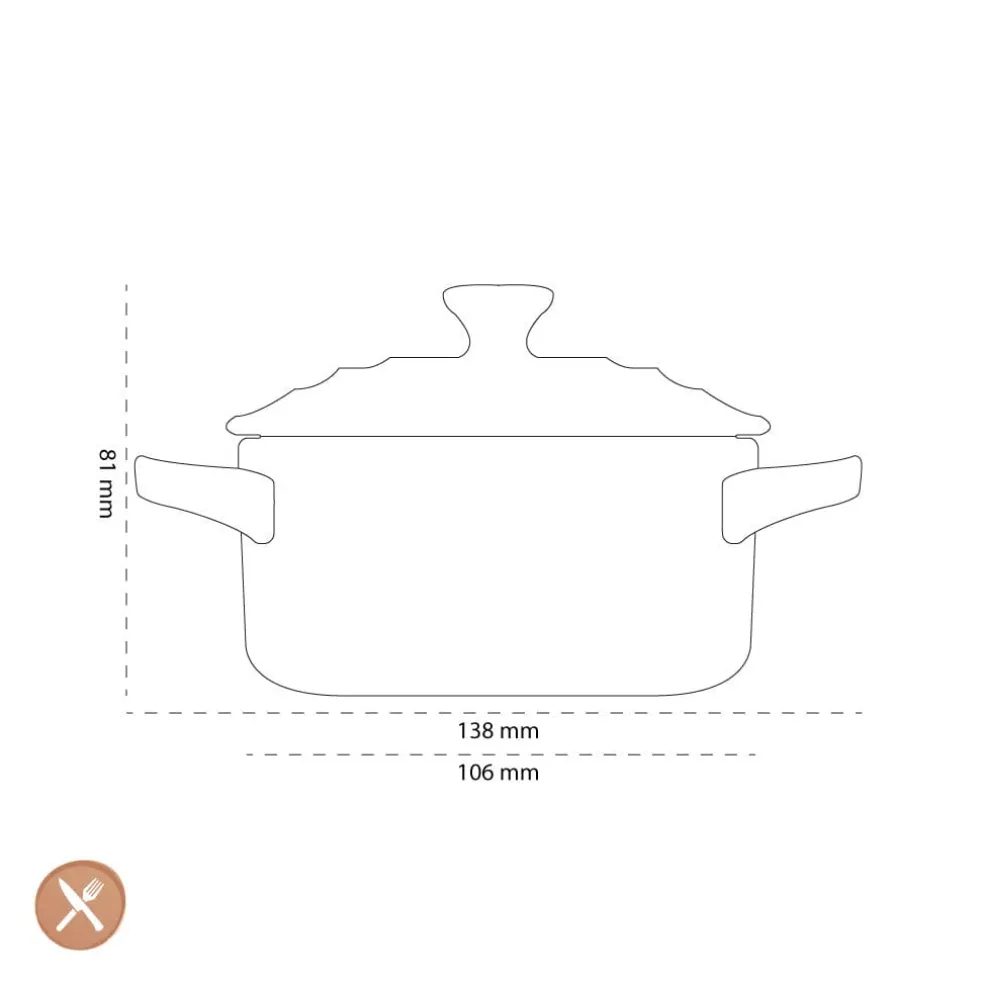 Le Creuset - Mini-Braadpan Ebbenzwart 10cm 0,2l