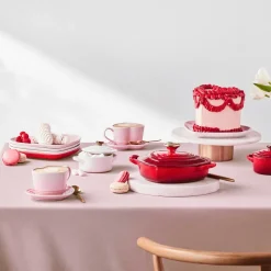 Le Creuset - Mokken in Hartjesvorm 2-delige Set Shell Pink