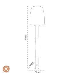 Le Creuset - Premium grote lepelspatel Ebbenzwart