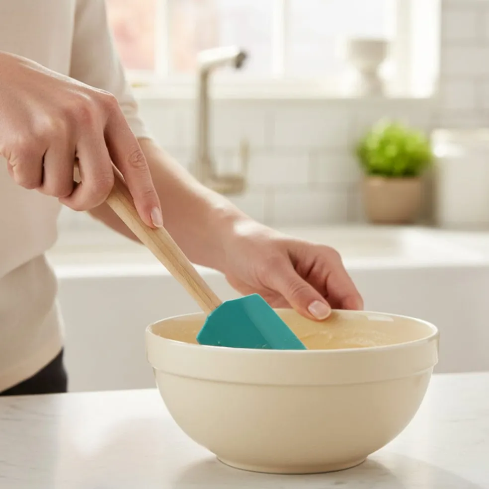 Le Creuset - Premium medium lepelspatel Bleu Riviera