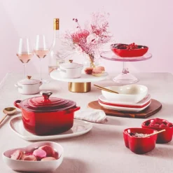 Le Creuset - Schaal Kersenrood Hart 20 cm