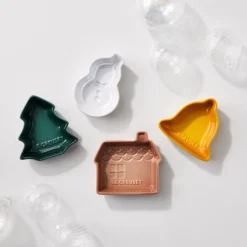 Le creuset - Schaaltjes Kerst Set van 4 in Aardewerk
