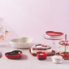 Le Creuset - Serveerschaal Hart Kersenrood 30 cm