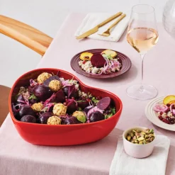 Le Creuset - Serveerschaal Hart Kersenrood 30 cm