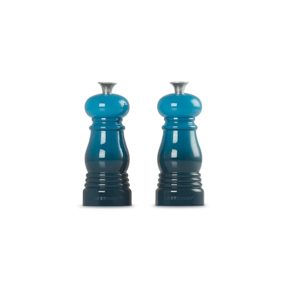 Le Creuset - Set van 2 Kleine Molens Deep Teal 11cm