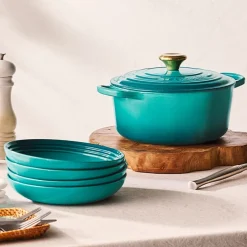 Le Creuset - Signature Braadpan - Bleu Riviera - 28 cm