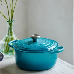 Le Creuset - Signature Braadpan Caribbean Blauw 20 cm
