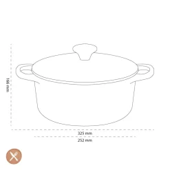 Le Creuset - Signature Braadpan Caribbean Blauw 24 cm
