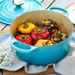 Le Creuset - Signature Braadpan Caribbean Blauw 24 cm