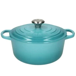 Le Creuset - Signature Braadpan Caribbean Blauw 24 cm