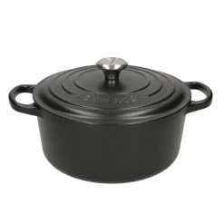 Le Creuset - Signature Braadpan Mat Zwart 18 cm (zwart interieur)