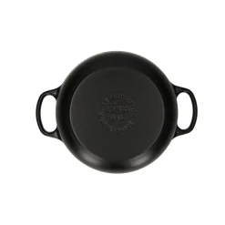 Le Creuset - Signature Braadpan Mat Zwart 20 cm (zwart interieur)