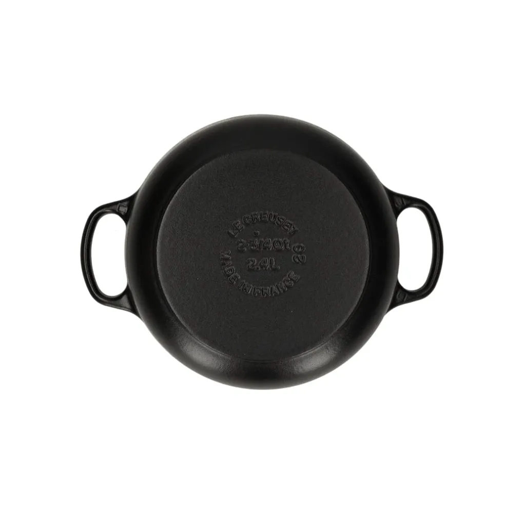 Le Creuset - Signature Braadpan Mat Zwart 20 cm (zwart interieur)