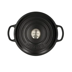 Le Creuset - Signature Braadpan Mat Zwart 20 cm (zwart interieur)
